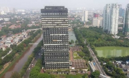 Sebuah lanskap Jakarta dari lantai 36 Gedung BNI (Dokumentasi Pribadi)