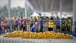 Pisang untuk pelari hebat. (Ganendra)