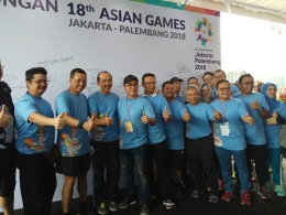 Seremoni menggalang satu juta lebih tanda tangan mendukung Asian Games 2018 (dokpri)