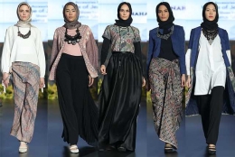 Jenahara adalah salah satu designer muslim yang berani beda dengan memadukan batik dengan gaya hijab yang tetap terlihat menarik (Dokumentasi Pribadi)