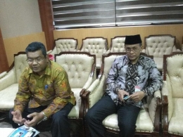  Ombudsman Aceh Dr. Taqwaddin Husin dan Ombudsman pusat Ahmad Suadi 
