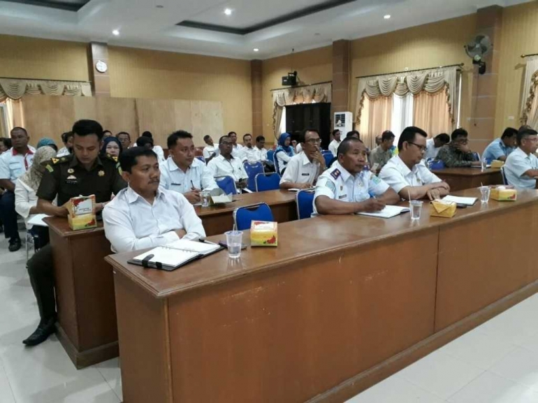 Peserta rapat persiapan pelaksanaan Porseni Korpri Kabupaten Bangka (dok. Humas Bangka)