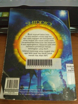 dokpri: sampul belakang buku Shiddiq - Jujur