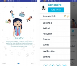 Menu Direktori dan menu lainnya. (Screenshot Ganendra)