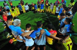 Pemain Bhayangkara FC usai kalahkan Madura United (07/11) - Liga Indonesia Baru