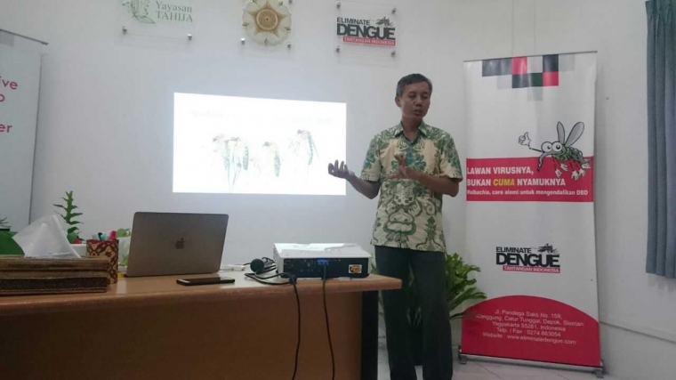 Warsito Tantowijoyo, Ph.D selaku Entomolog EDP Jogja. Dok.pri