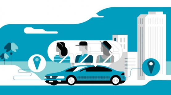 Ilustrasi uberPool dari www.techinasia.com