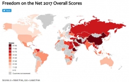 skor kebebasan internet 2017 (freedomhouse.org)