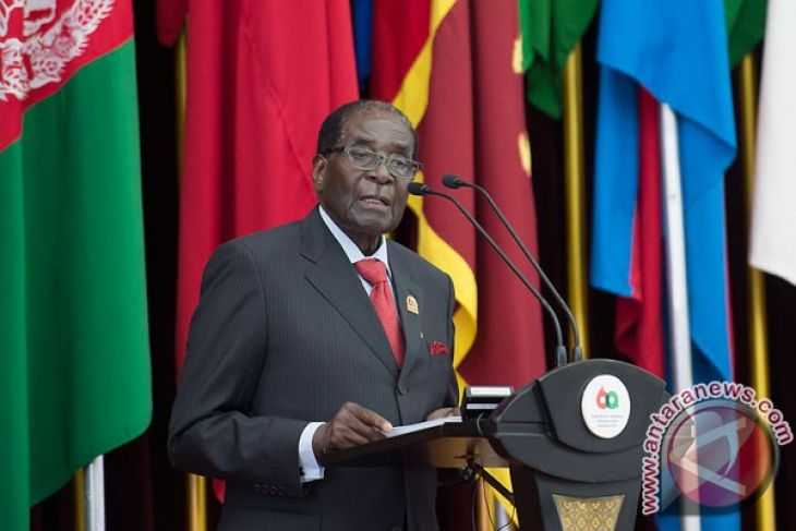 Presiden Mugabe saat memberikan pidato dalam sebuah acara kenegaraan (Foto:AFP)