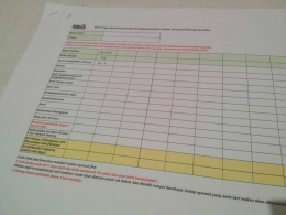 Formulir sukarelawan. Doc:Pribadi