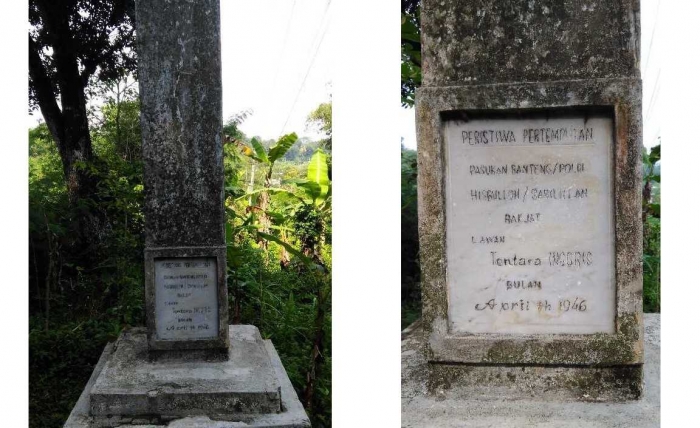 Tugu peringatan Pertempuran Ciranjang 1946. Koleksi pribadi