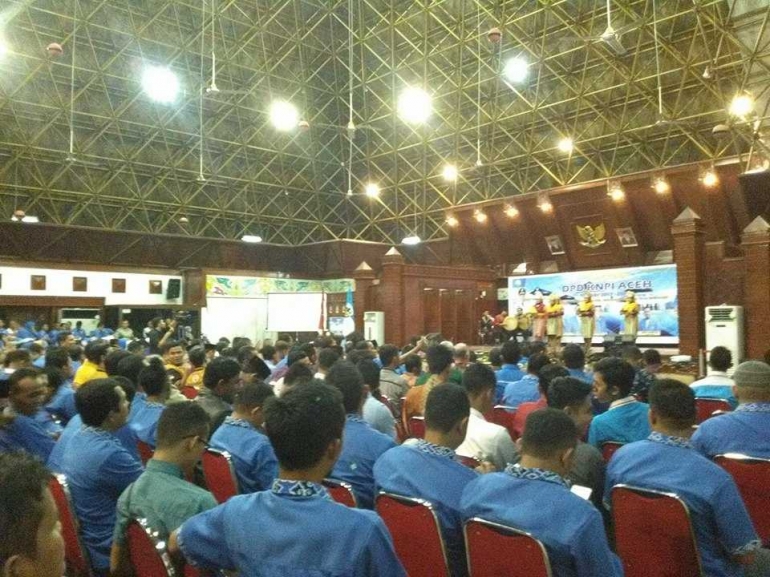 Tarian di acara pelantikan KNPI Aceh