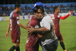 FOTO-Syamsul Chaeruddin ketika membela PSM di pertandingan Persiba (2) vs (2) PSM Makassar, di Stadion Parikesit, Persiba, Kamis (1/7/2017). | Dokumentasi pribadi