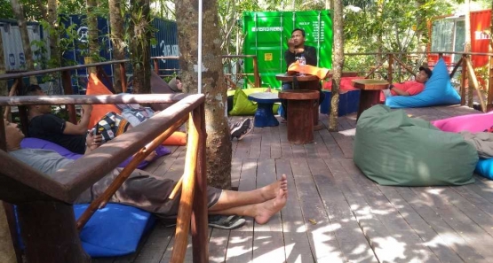 melepas penat di HAU Eco Lodges (sumber: dokpri)
