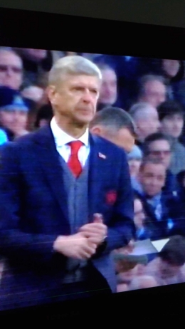 Arsene Wenger ketika Arsenal mampu bikin gol lawan City. Doc.pri