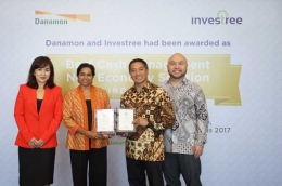 Investree -- bersama PT Danamon Indonesia Tbk (Danamon) -- juga meraih penghargaan Best Cash Management Solutions untuk kategori 