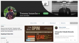 Halaman Profil Tommy Jomecho