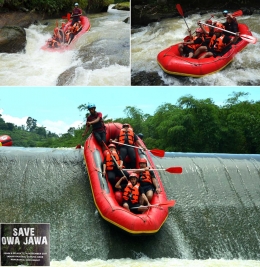 Rafting Cisadane. (Foto Alamanda)