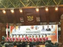 Tarian malam pelantikan Pengurus Forum PRB Aceh