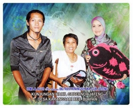 Ibu Irma dan suami berfoto bersama wakil gubernur Jateng. (foto: website Mutiara Handycraft)