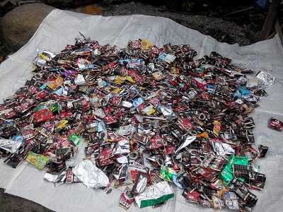 Sampah plastik dicuci dan dijemur dulu (dokpri)