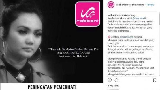 Rina Nose Kerudung Rabbani dan Etika Marketing Halaman Rina Nose Kerudung Rabbani dan Etika Marketing Halaman
