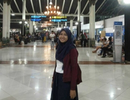 Jumat (17/11) Menjelang keberangkatan menuju Yogyakarta di Bandara Soekarno Hatta