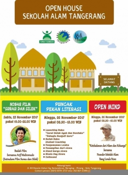 leaflet Open House (sumber: Sekolah Alam Tangerang)