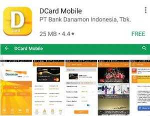 Tampilan aplikasi D-Card Mobile di Google Play Store.