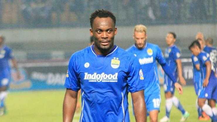Michael Essien Persib Bandung (Foto Fourfourtwo.com