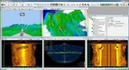 Uji fungsi sistem MBES pada KR. Baruna Jaya I (29 November 2017) untuk pemetaan dasar laut dan verifikasi bangkai kapal di dasar laut dari KM. Bahuga Jaya yang tenggelam di perairan Selat Sunda. (Foto dok. Baruna Jaya) 