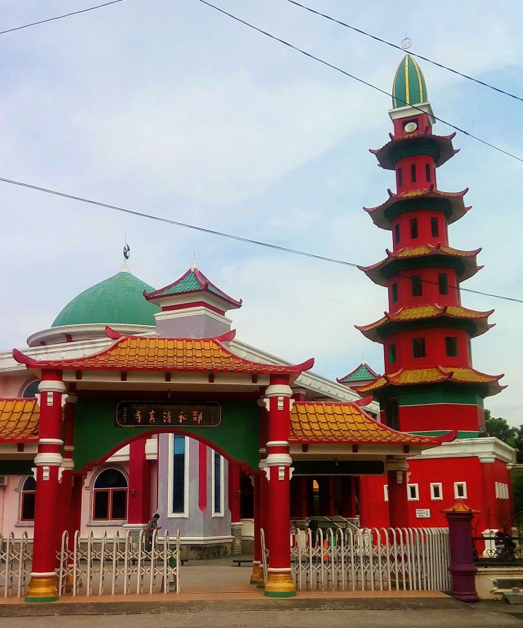 Masjid Muhammad Cheng Ho Palembang Akulturasi Tiga