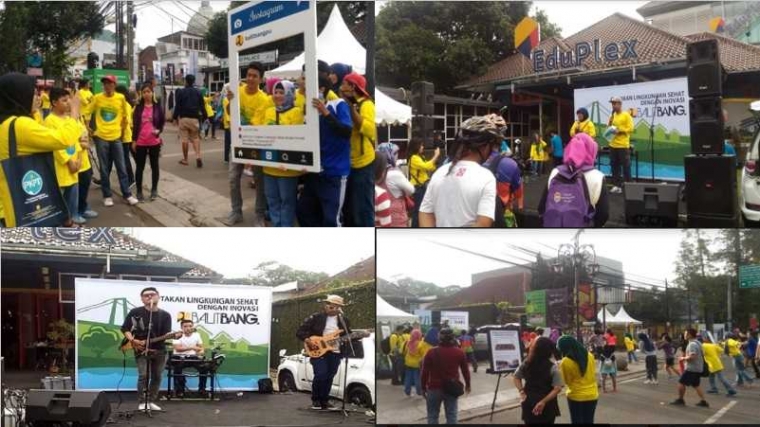 Keseruan Acara BalitbangPUPR di CFD Dago (Sumber: Dokpri)