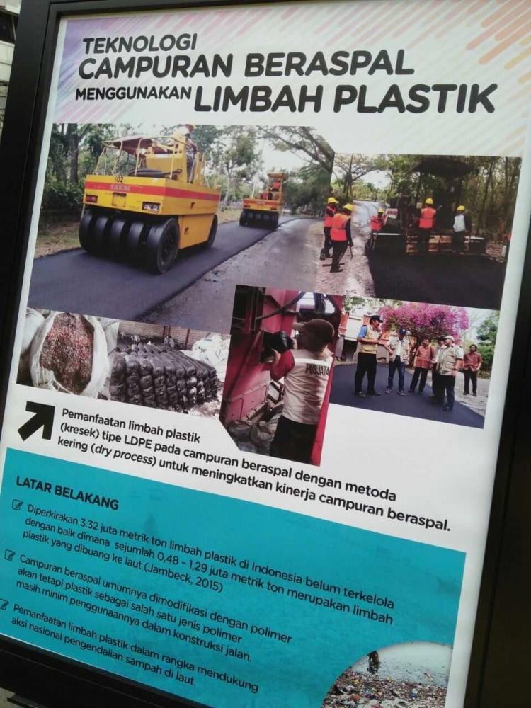 Teknologi campuran beraspal menggunakan limbah plastik/dokumentasi pribadi