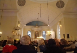 Situasi kebaktian di Oulu Cathedral (doc.pribadi)