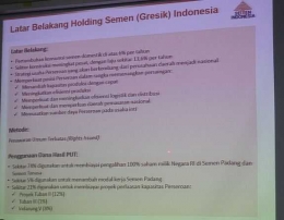 Latar belakang holding Semen (Gresik) Indonesia