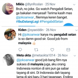 Pujian untuk Joko Anwar