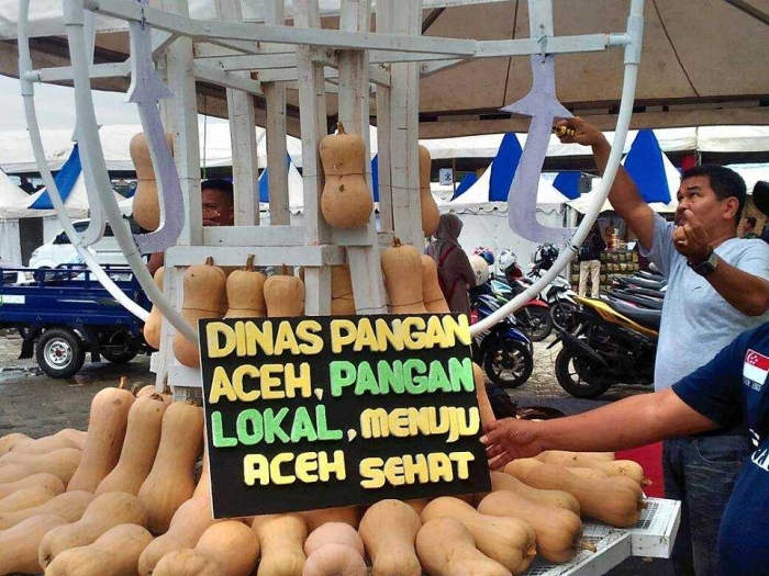 Gambar 2, Stand Dinas Pangan Aceh usung labu madu sebagai primadona Festival Sabang Sail (Doc. FMT)
