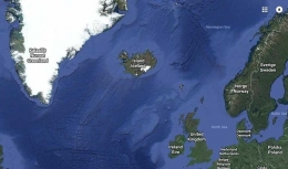 Peta Islandia (sumber: google maps)