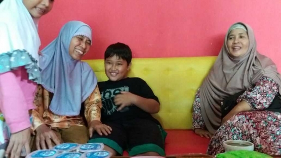 Aflah membuat suasana rumah mejadi hidup dg sifatnya yang periang (dok.pribadi)