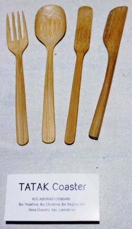 Perlengkapan makan dari bambu (dokumentasi tim IKKON)