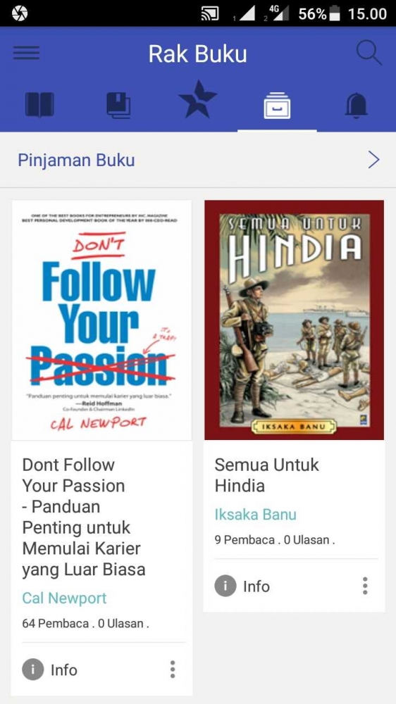 Dokpri. Halaman Rak Buku