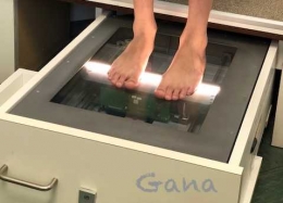 Mesin scan di dalam laci lemari (dok.Gana)
