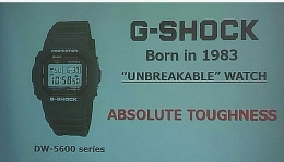 Varian DW-5000 merupakan G-Shock pertama (slide Ibe) 