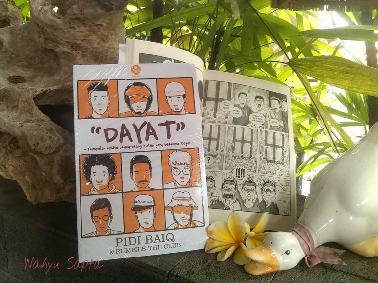 Cerpen berkolaborasi dengan gambar komik. (dokpri)