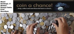 Contoh flyer yang digunakan di social media untuk mengajak teman2x untuk bersedekah coin (dokpri)