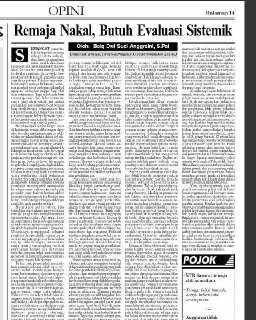 Remaja Nakal Butuh Evaluasi Sistemik Halaman 1 Kompasiana Com