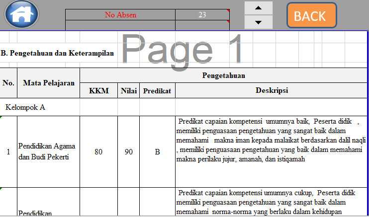 Aplikasi Rapot (Dok. Pribadi)