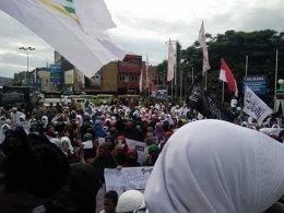 Massa Aksi Kecam Trump di Ambon/dokumentasi pribadi