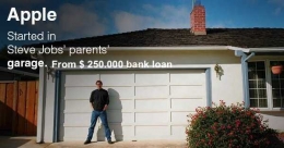 Garasi bersejarah, tempat dimana Apple lahir dengan sokongan finansial awal berasal dari pinjaman bank sebesar $250.000 (sumber : scoopwhoop.com)